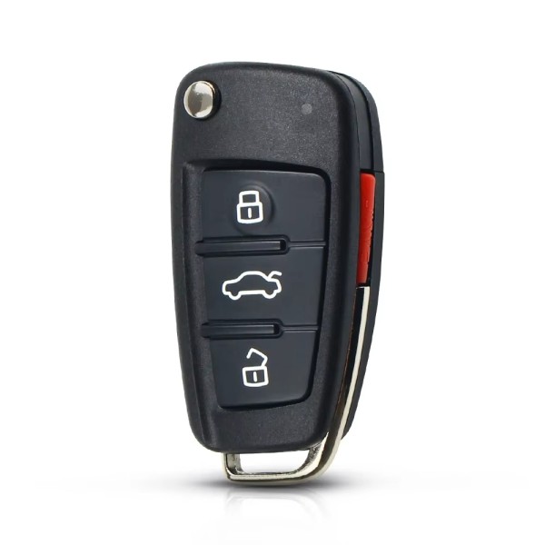Audi 2005-2010 4 Button Flip Key Shell for MYT4073A / NBG009272T